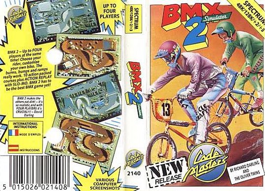 BMX Simulator 2 box art for ZX Spectrum